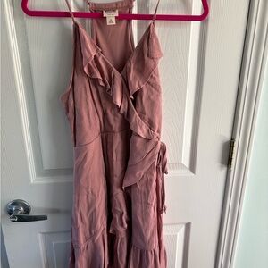 Elegant Mauve Sleeveless Dress